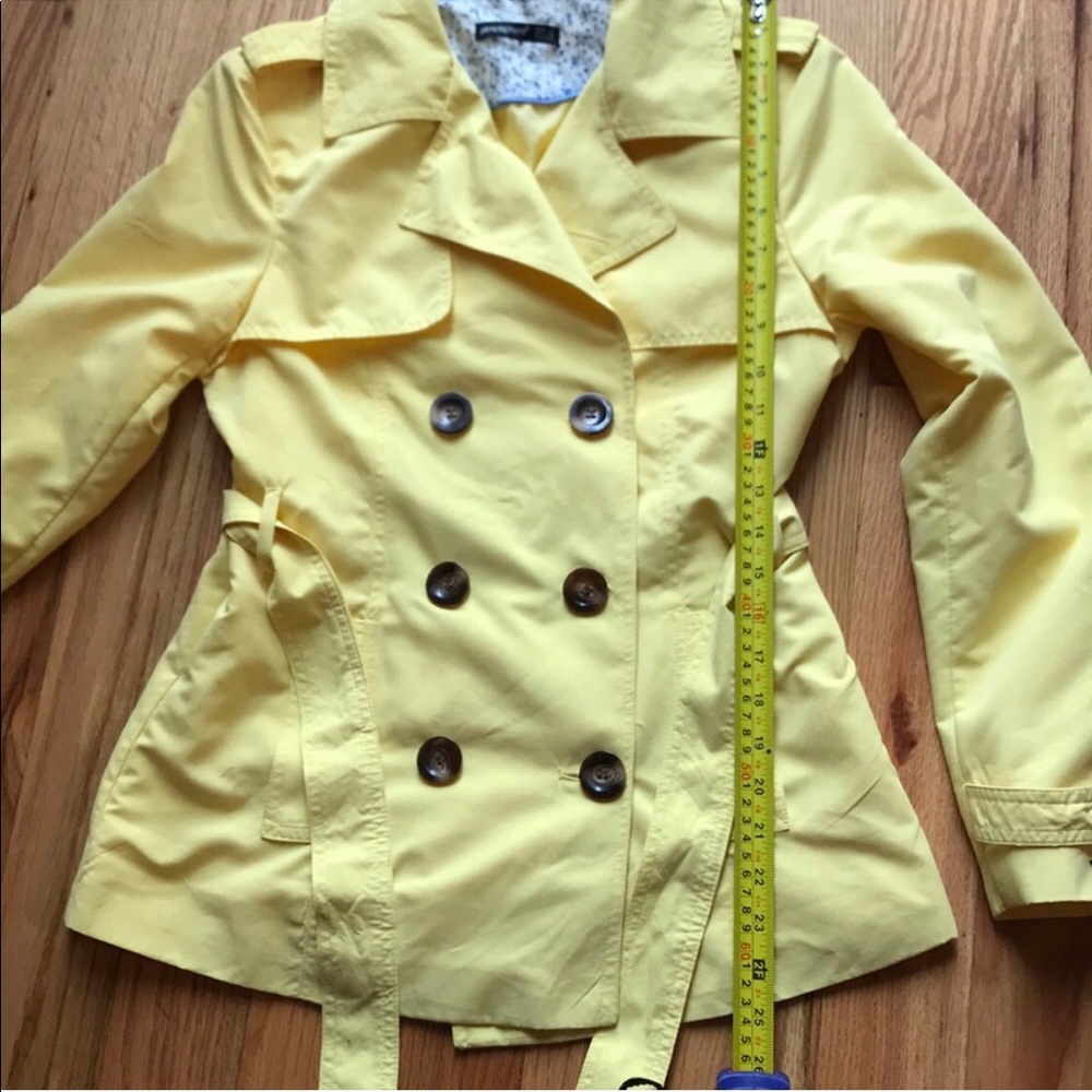 Soft Pastel Yellow Peacoat - Picture 8 of 8